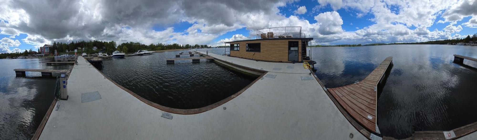 Domek Na Wodzie - Houseboat -Sauna, Taras Na Dachu, Dwie Sypialnie Mikołajki المظهر الخارجي الصورة